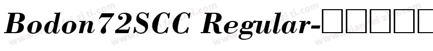 Bodon72SCC Regular字体转换